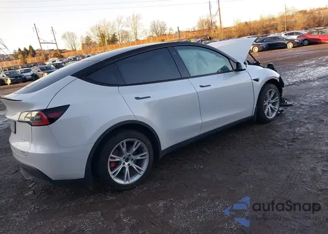 2020 Tesla Model Y Long Range Dual Motor All-Wheel Drive из США, поврежденный, VIN 5YJYGDEEXLF044247